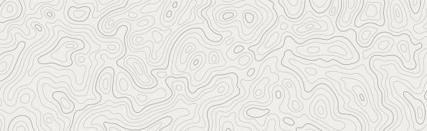 ilustrações de stock, clip art, desenhos animados e ícones de topographic map patterns, topography line map. vintage outdoors style - topography map contour drawing outline