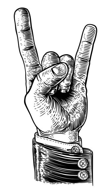 istock Heavy Metal Rock Music Hand Sign Gesture 1296158855
