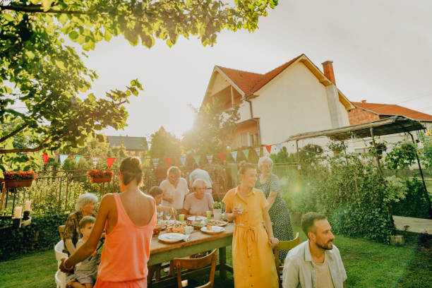 istock An outdoors family party 1296160957