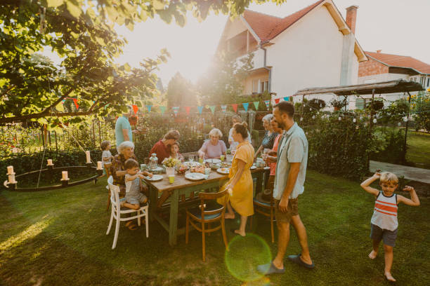 istock An outdoors family party 1296161019