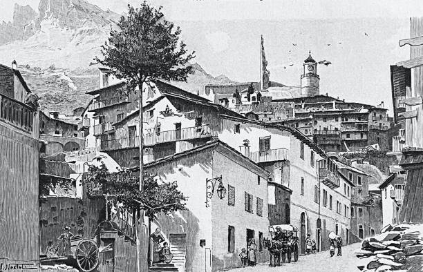 istock Colle di Tenda tunnel, street in Tenda 1296163276