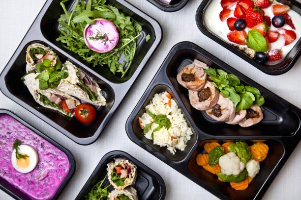 istock Healthy balanced catering food for diet 1296165262
