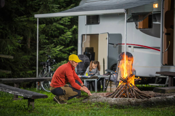istock Family on the Summer Camping 1296170387