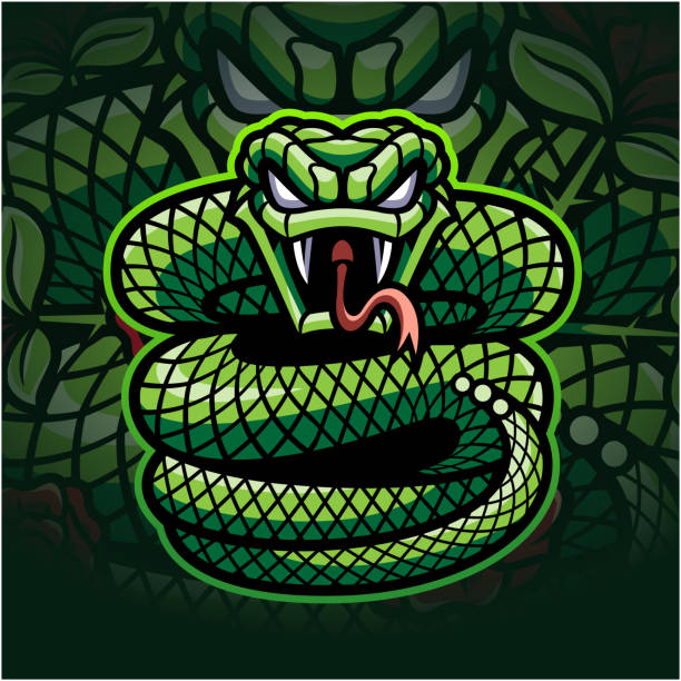 Viper Esport Mascot Stock Illustration - Download Image Now - Snake,  Backgrounds, Cobra - iStock