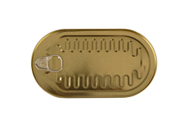 istock Closed tin can isolated on white background with clipping path 1296175132