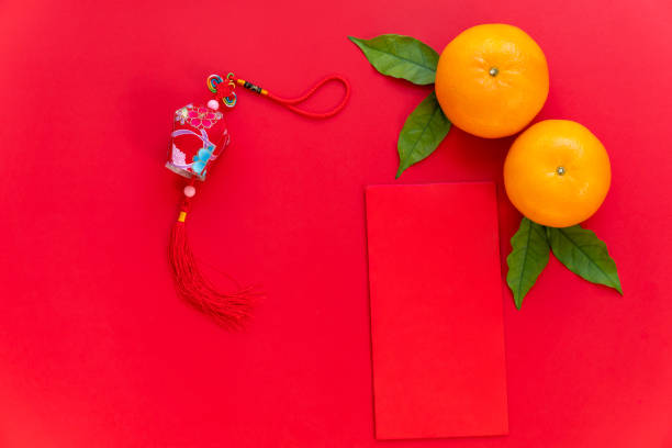 istock Red envelope put on red background, red envelope is gift and chinese lantern on special days such as chinese new year. 1296177036