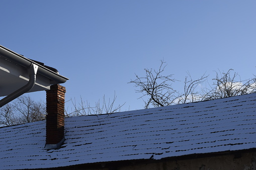 Snowing is visible on the roof