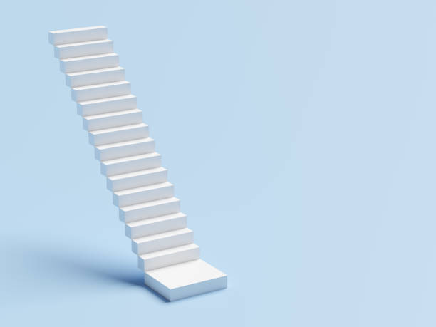 istock Abstract staircase. Stairs with steps, business concept 1296179798