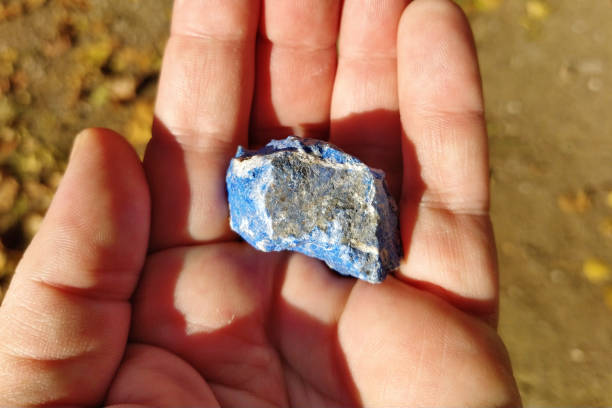 istock Lapis lazuli. blue natural mineral lapis lazuli for gemological treatment 1296184839
