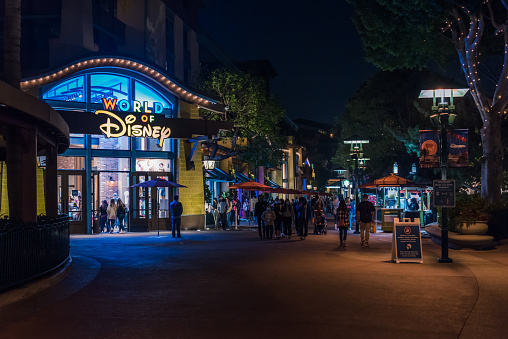 Spooky, apocalyptic, and newsworthy; the ready-to-publish images are professional, marketing, and creative. This image was edited only on Lightroom with basic adjustments. 

Image of Line Forming Outside of World of Disney Store at Downtown Disney