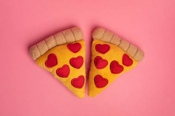 Stuffed Pizza Slices With Heart Pepperoni