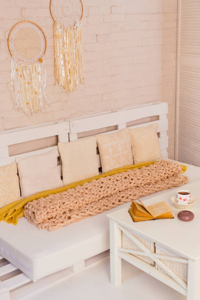 istock Pallet seats closeup with pillows 1296190307