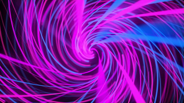 istock Flow of light glow lines, computer generated. 3d rendering of an abstract spiral background 1296193699