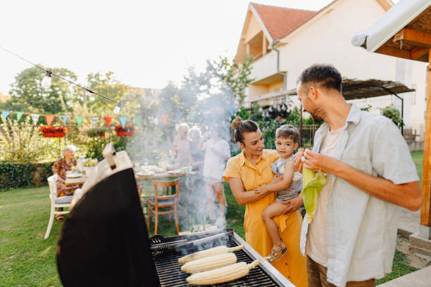 istock Barbecue party in our backyard 1296194964