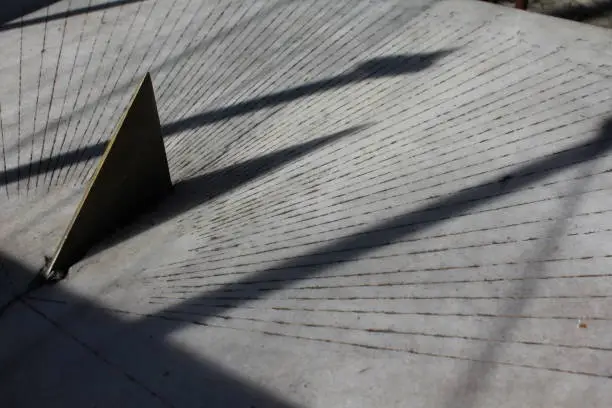 Karabuk, Turkey-February 5, 2011: A sundial made with a brass metal on marble in the old historical bazaar in Safranbolu, it is 358 years old.