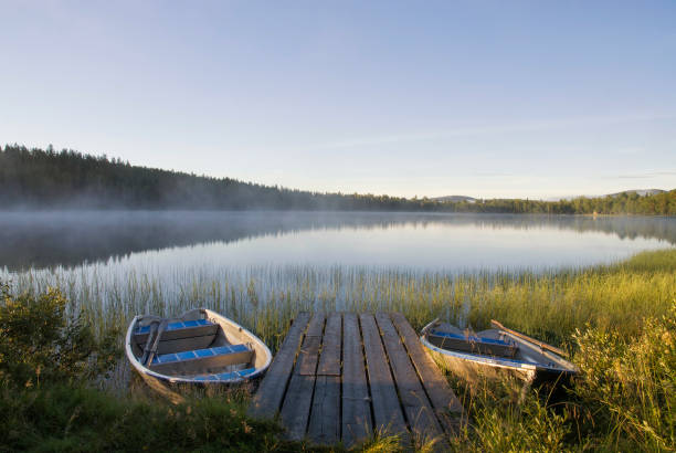 istock Boats in lake Tevsjon 1296203482