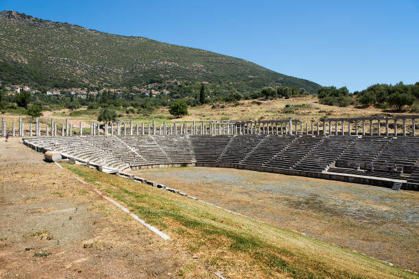 istock Ancient Messene city ruins of stadium 1296204137