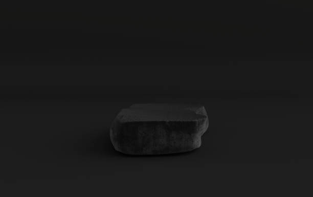 istock 3d rendered studio with geometric shapes, podium on the floor. Platforms,  showcase, rock pedestal for product presentation, mock up background. Minimal design. Branding banner for cosmetics product 1296213408