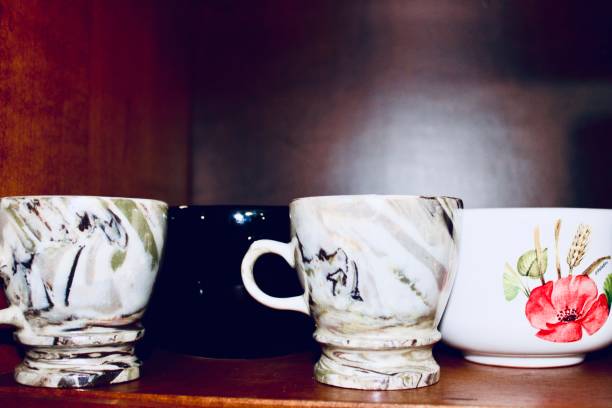 istock Crockery and cups on rack 1296217783