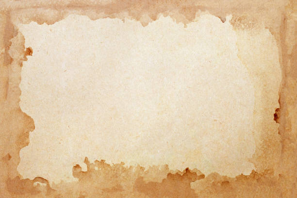 istock Old brown paper grunge background. Abstract liquid coffee color texture. 1296218229