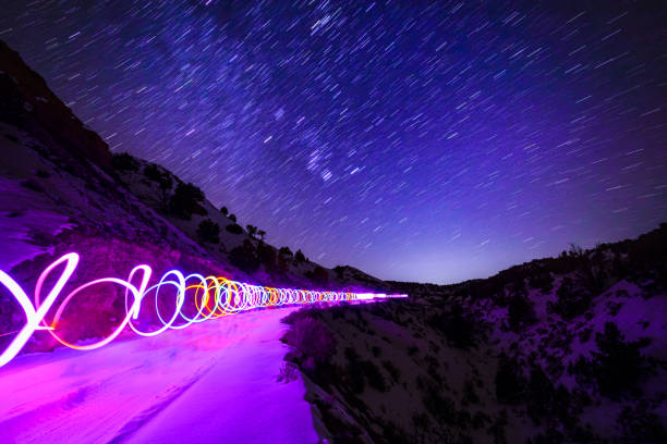 istock Light Painting Mountain Astrophotography 1296224774