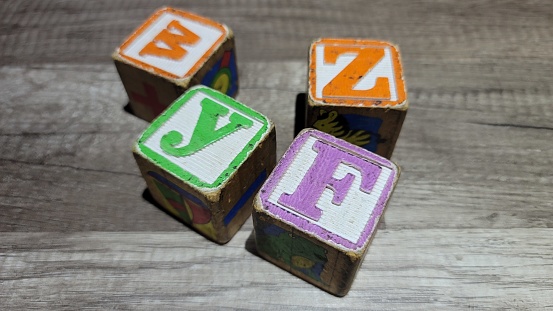 Toy color letters