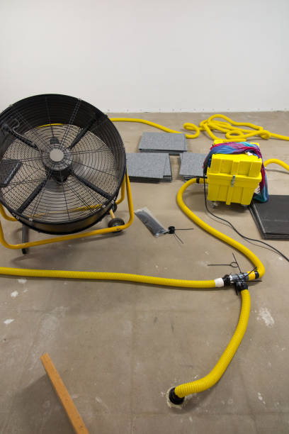 istock Drying a concrete floor under a fabric covering. 1296227770