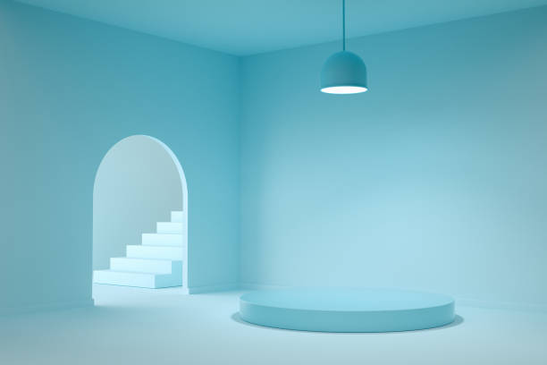 istock minimal scene template display for show product 3d render 1296229319