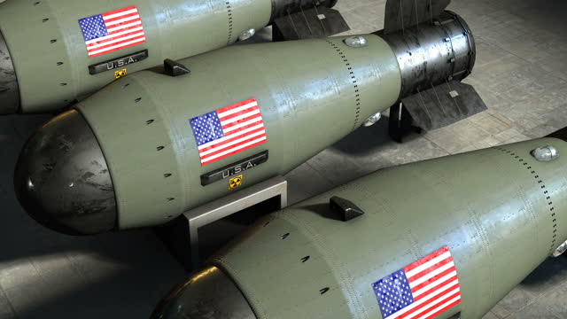 3d Animation of United America's Nuclear Weapons / Warheads /Rockets High Detail 4K