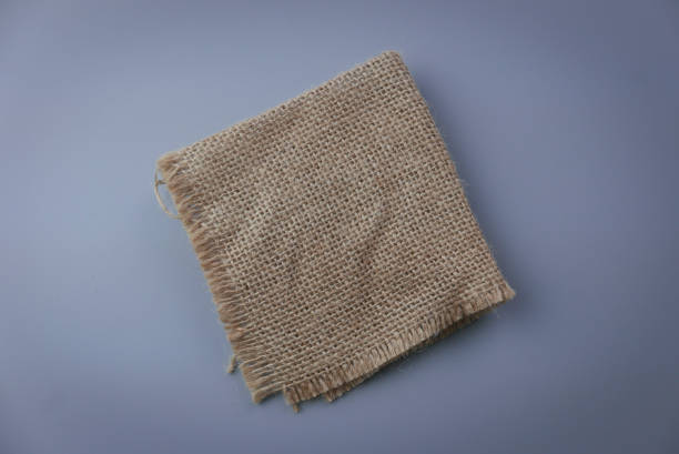istock Top view of rug sack isolated on grey background 1296252691