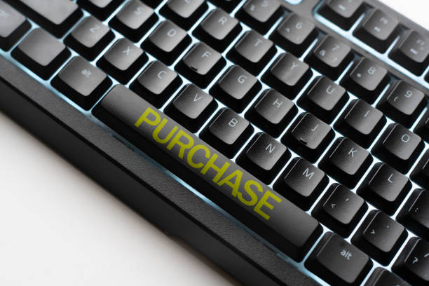 istock macro keyboard button with text 