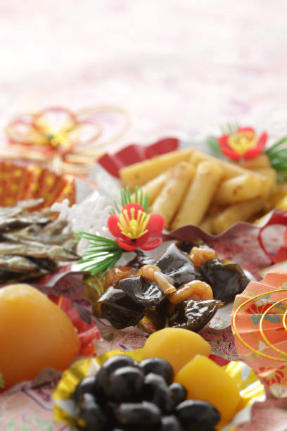 New Year dishes, New Year, New Year dishes, Ingredients, Black beans, New Year dishes ingredients, Tazukuri, Konbu maki, Kuri-kinton, Burdock, New Year dishes