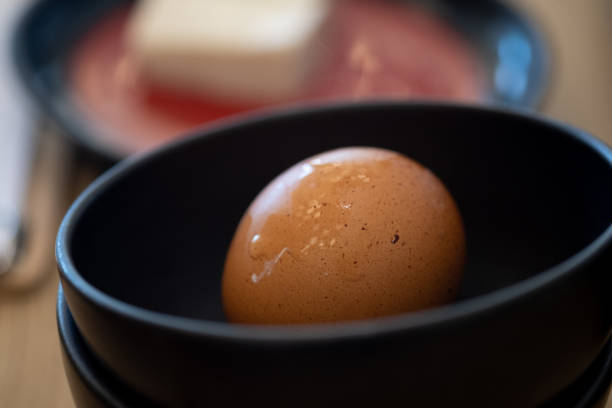 istock Eggs fresh in black bowl for ingredient food 1296259749
