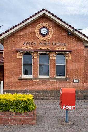 Avoca, Australia - Circa January 2021: Avoca Post Office exterior