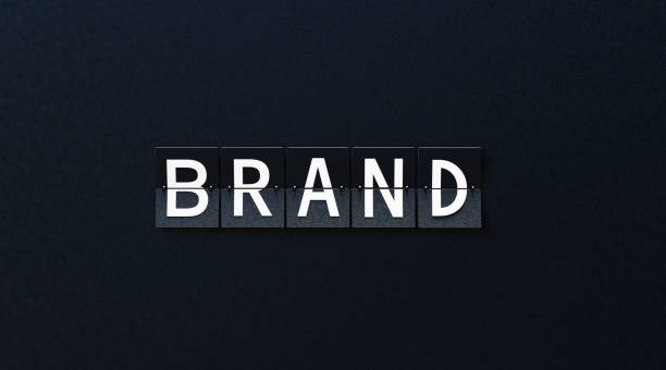istock Brand Written Airport Billboard On Black Background 1296269234
