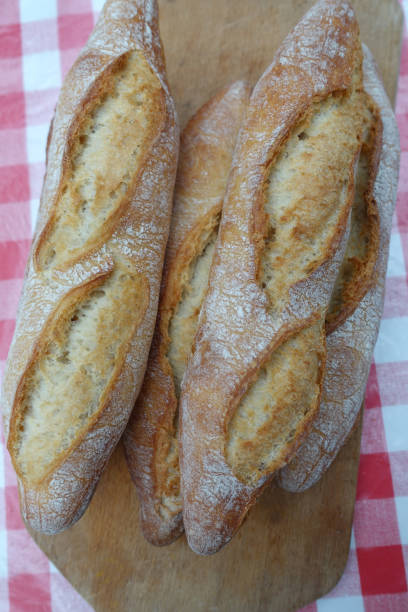 istock French Baguette  Traditional french bread 1296272005