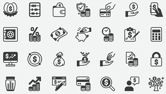 Money Income Concept Icons