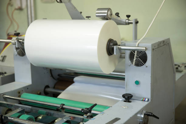 istock The image of a laminating machine. 1296279828