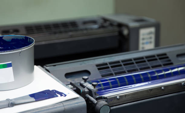 istock Printing Process. Offset Ink Color Industry. Media Concept. 1296280584