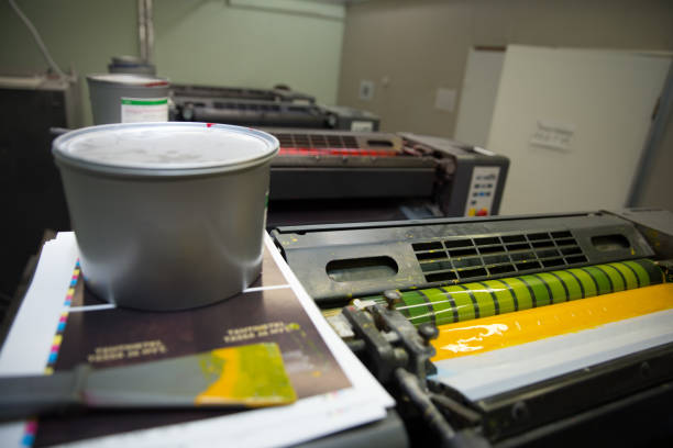 istock Printing Process. Offset Ink Color Industry. Media Concept. 1296280599