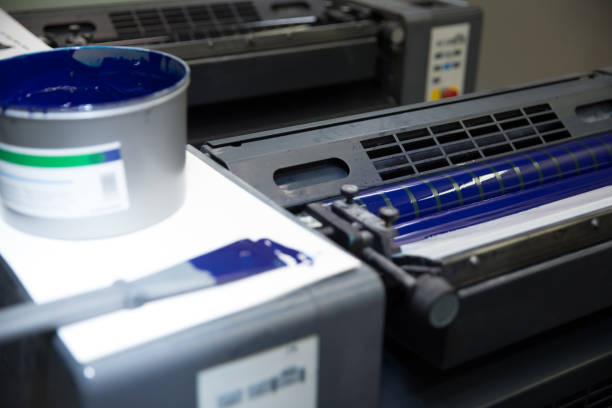 istock Printing Process. Offset Ink Color Industry. Media Concept. 1296280617