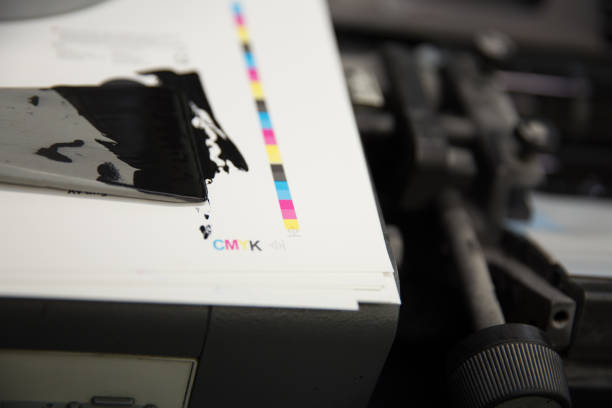 istock Printing Process. Offset Ink Color Industry Media Concept. 1296280633