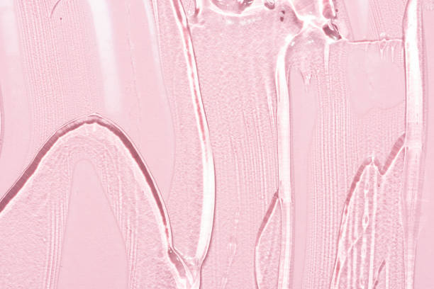 pink transparent gel macro close up texture