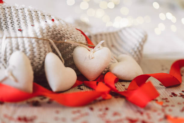 istock Valentines day background with hearts. 1296293412