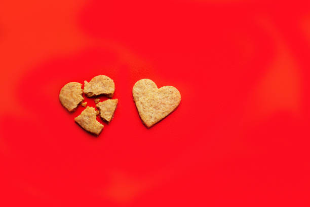 istock Biscuits in the form of a heart view from above 1296300258