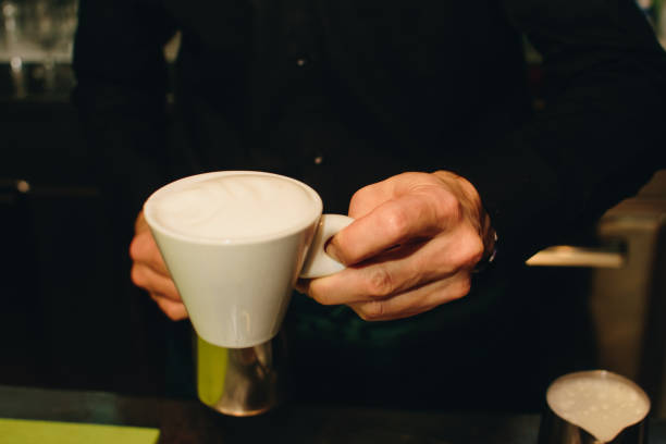 istock Barista hand making coffee stock photo 1296300455