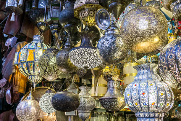 istock Decorative lights for sale in Morocco 1296300495