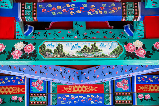 Chinese Traditional style Ancient architecture roof