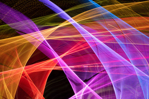 istock Multi-layered spectrum of colorful light effects 1296312007