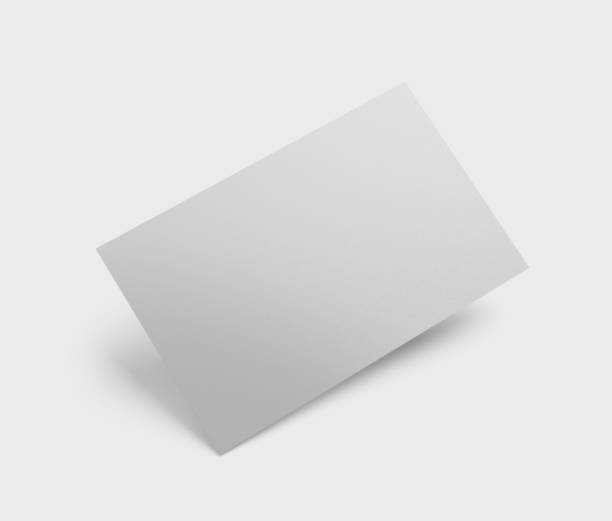istock 3D Render of business cards stack. Template for branding identity. Isolated with clipping path. 1296320035